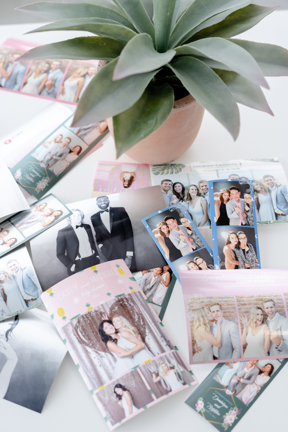 Photo booth printed photos